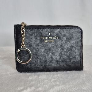 Kate Spade Black Wallet with Gold Key Chain